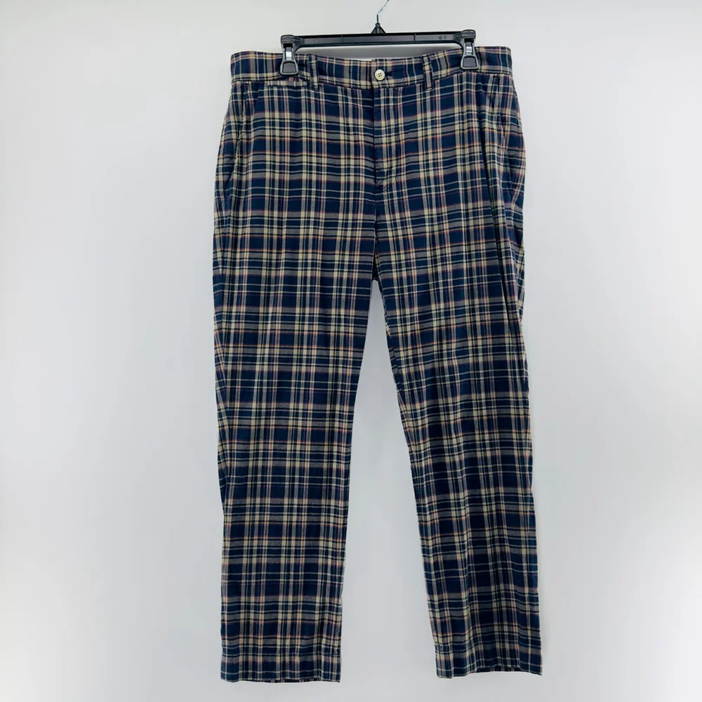 POLO RALPH LAUREN Lagenloook PREPPY Plaid Ankle Cropped TROUSERS Pants WOMENS 12 - Picture 2 of 10